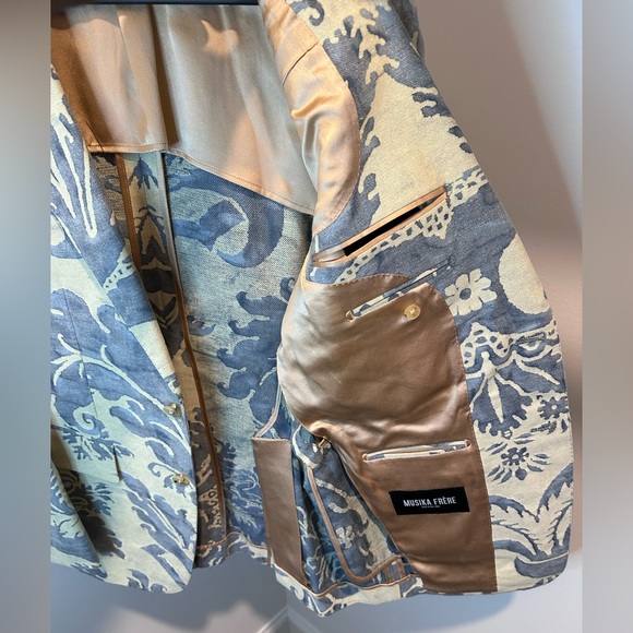 MUSIKA FRÈRE - Floral (Damask) Print Blazer - Picture 3 of 11